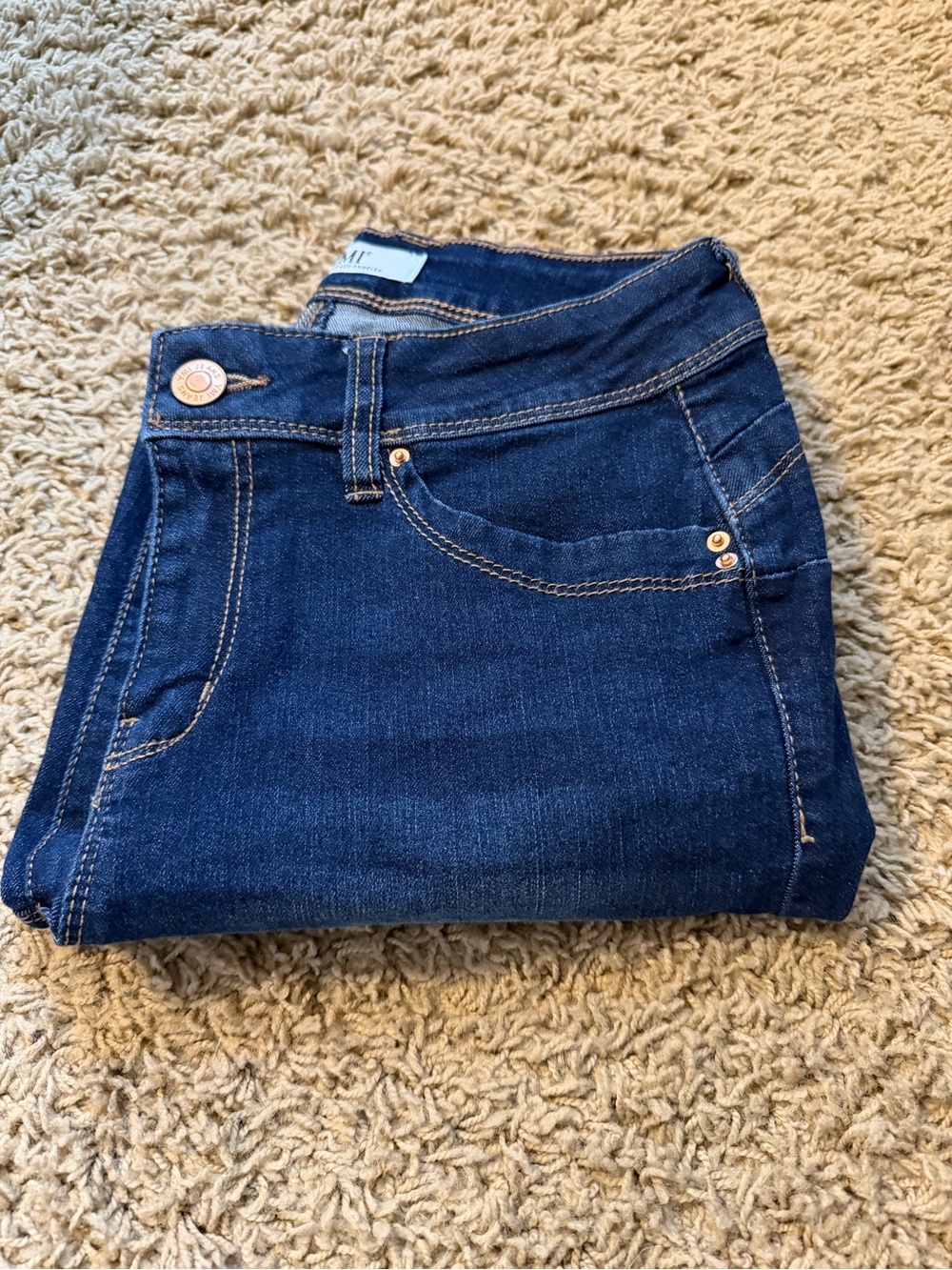 Dark Blue Women's Stretch Denim Jeans YMI WannaBettaButt NWOT